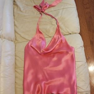 Banana Republic Pink Cowl Neck Silk 